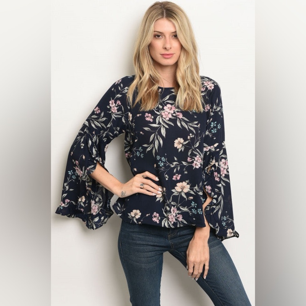 Love Riche Navy Top